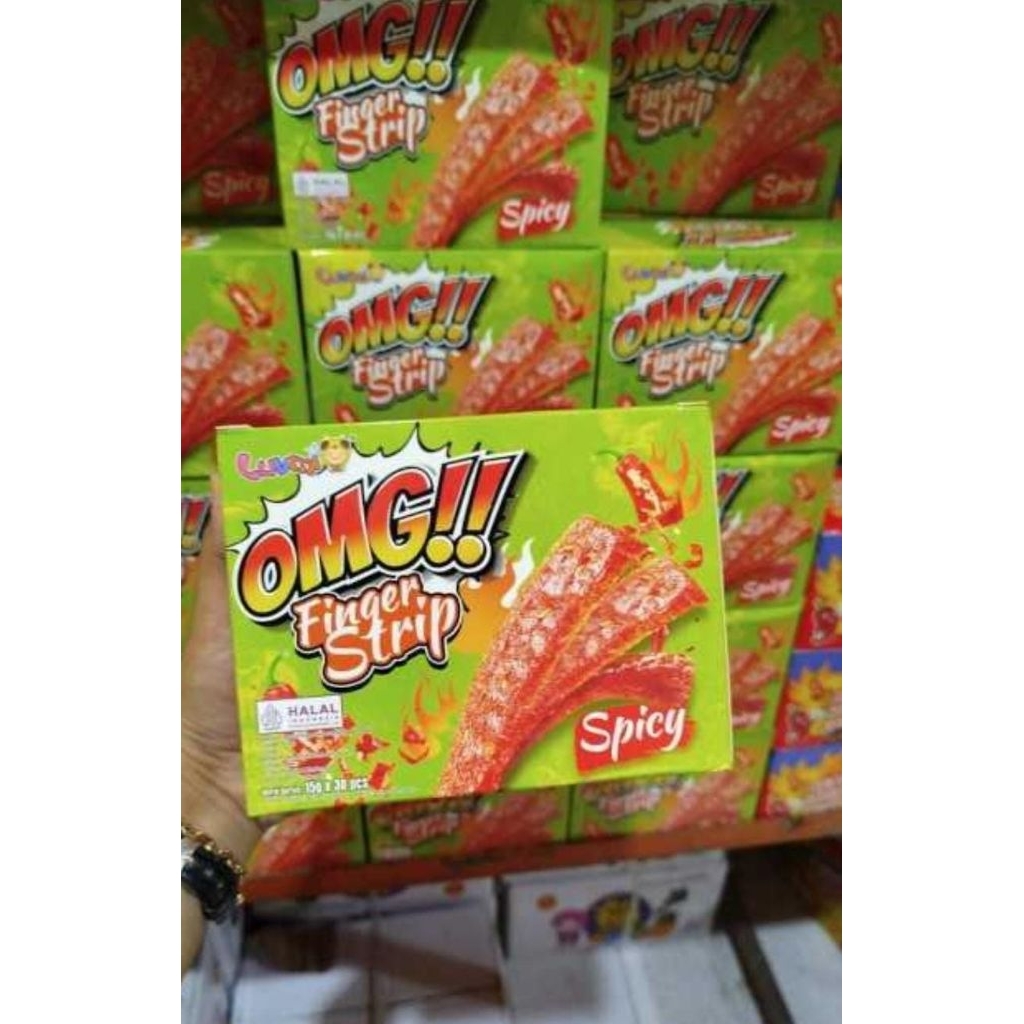 Jual LUVMI OMG STICKY rasa pedas enak 30 Pcs Gluten Snack Latiao Food ...