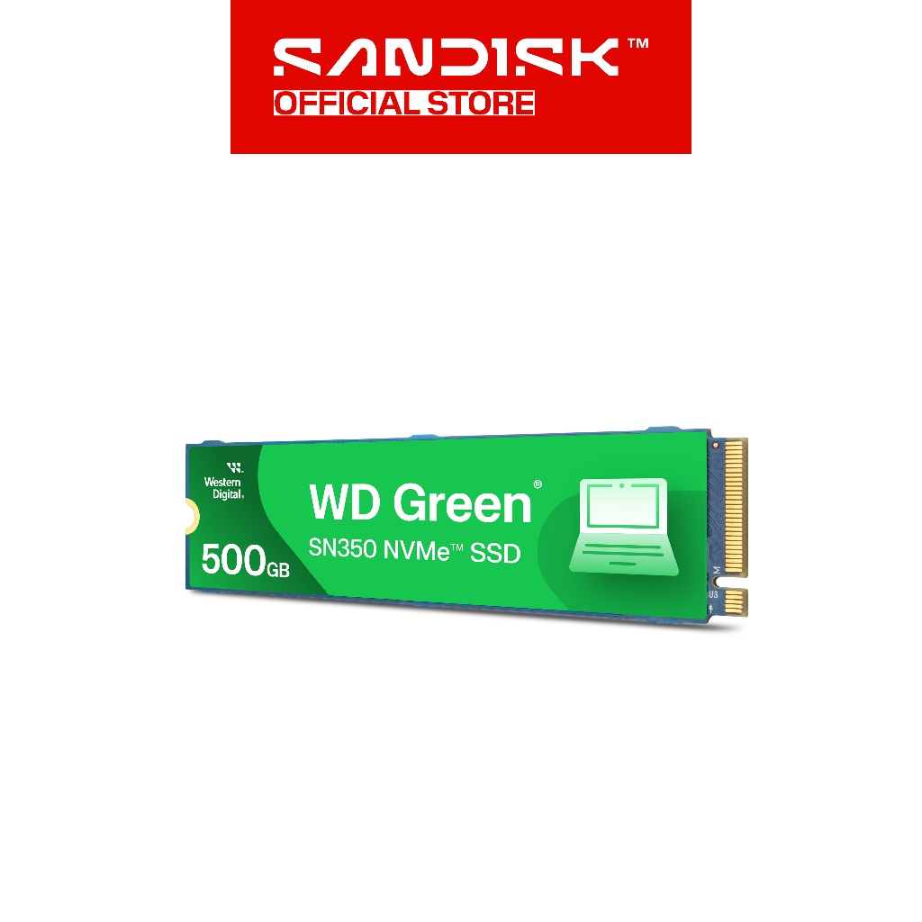 WD Green SSD SN350 250GB / 500GB / 1TB / 2TB M.2 PCIe Gen3 NVMe 2280 (2)