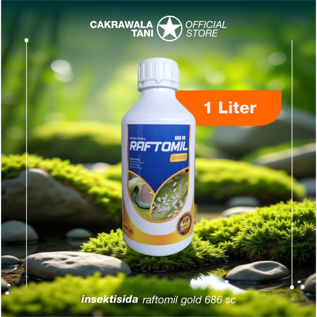 Jual RAFTOMIL GOLD 1 LITER 686SC 1liter INSEKTISIDA ABAMECTIN ASEFAT ...