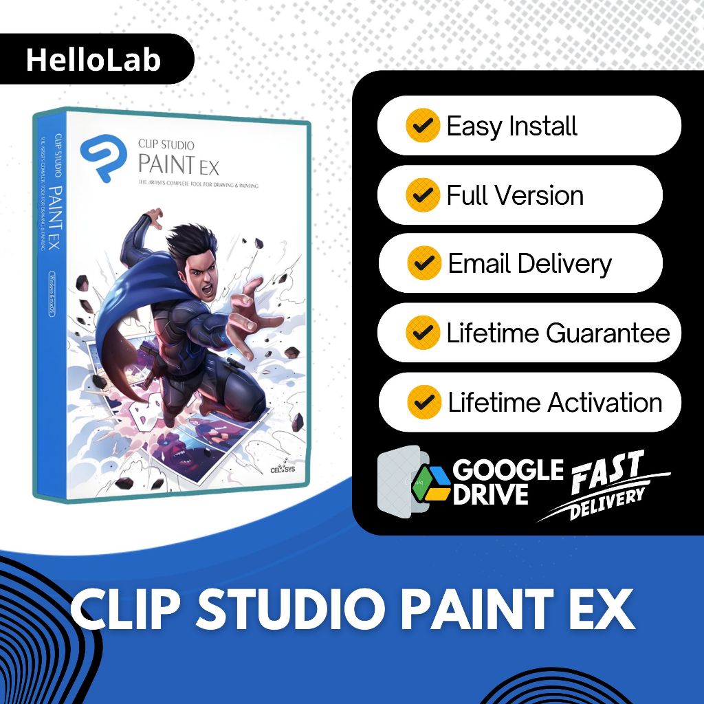 Jual Clip Studio Paint EX v4.0.3 + Ribuan Material - Bisa Download ...