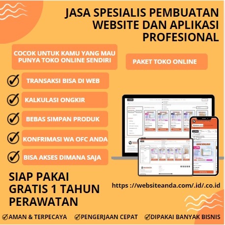 CUSTOM WEBSITE APLIKASI TOKO ONLINE SOFTWARE LANDING PAGE COMPANY PROFILE APLIKASI BIO LINK  PROFESIONAL