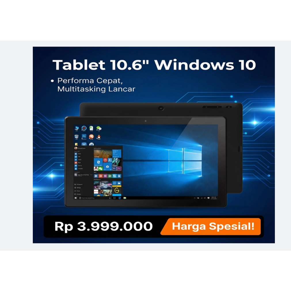 Jual 10.6 INCH 32Bit Mlt10w WINDOWS 10 Tablet PC 2GB DDR RAM 32GB ROM ...