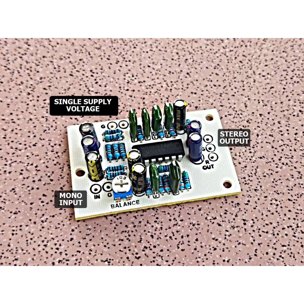 Jual Modul Kit Pre Amp Mono To Stereo Wider 3D Audio Room Dimension ...