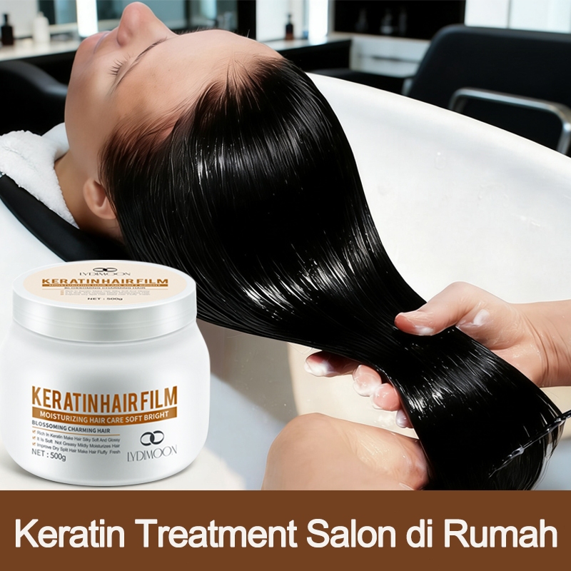 Jual LYDIMOON masker rambut keratin masker rambut rusak dan kering krim ...