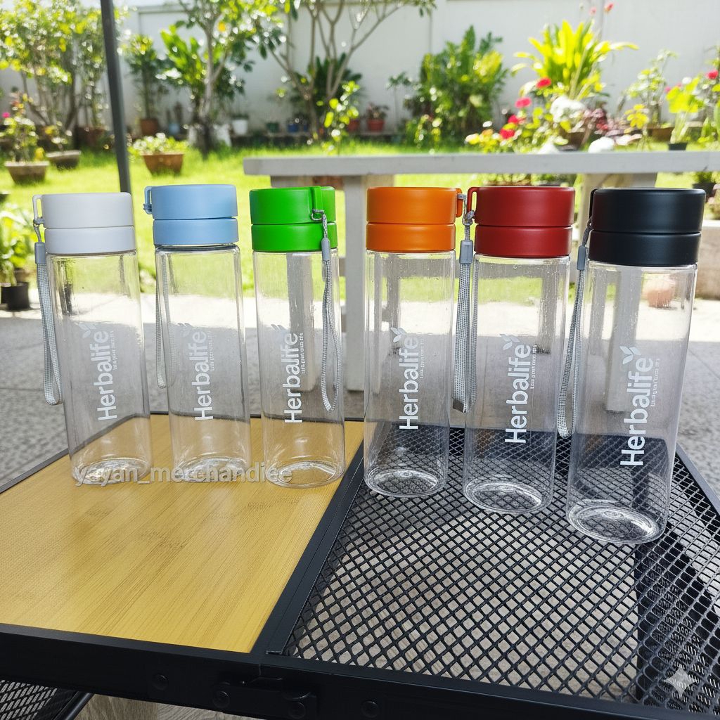 Jual botol herbalfe 800ml bening infused water ada saringan | Shopee ...