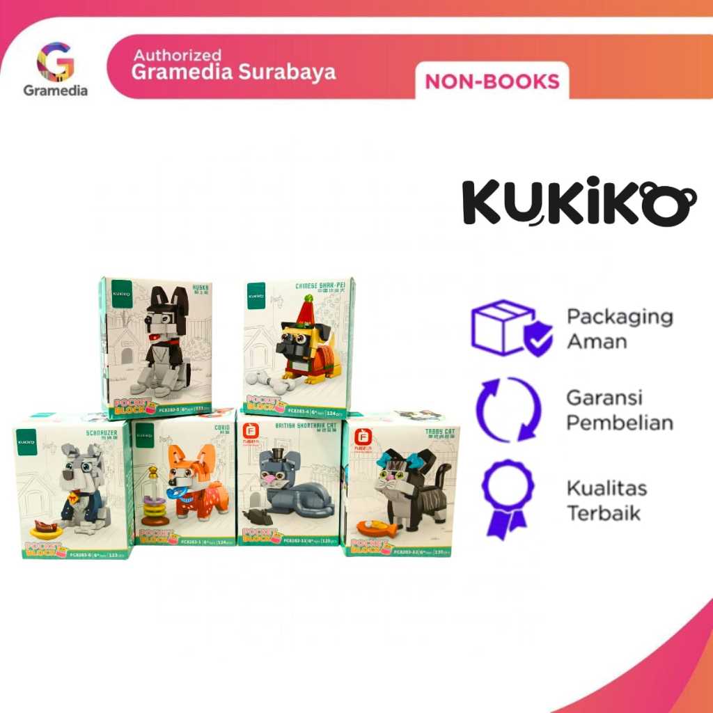 Jual Gramedia Surabaya - KUKIKO POCKET BLOCKS PET PARTY FC8283 | Shopee ...