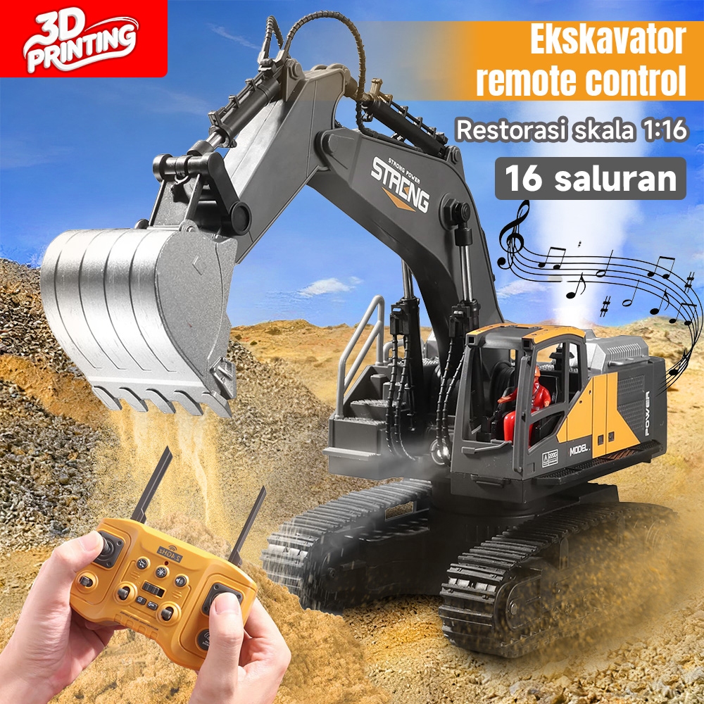 Jual Mainan Excavator Remote Control 16 Saluran Mobil RC Digger ...