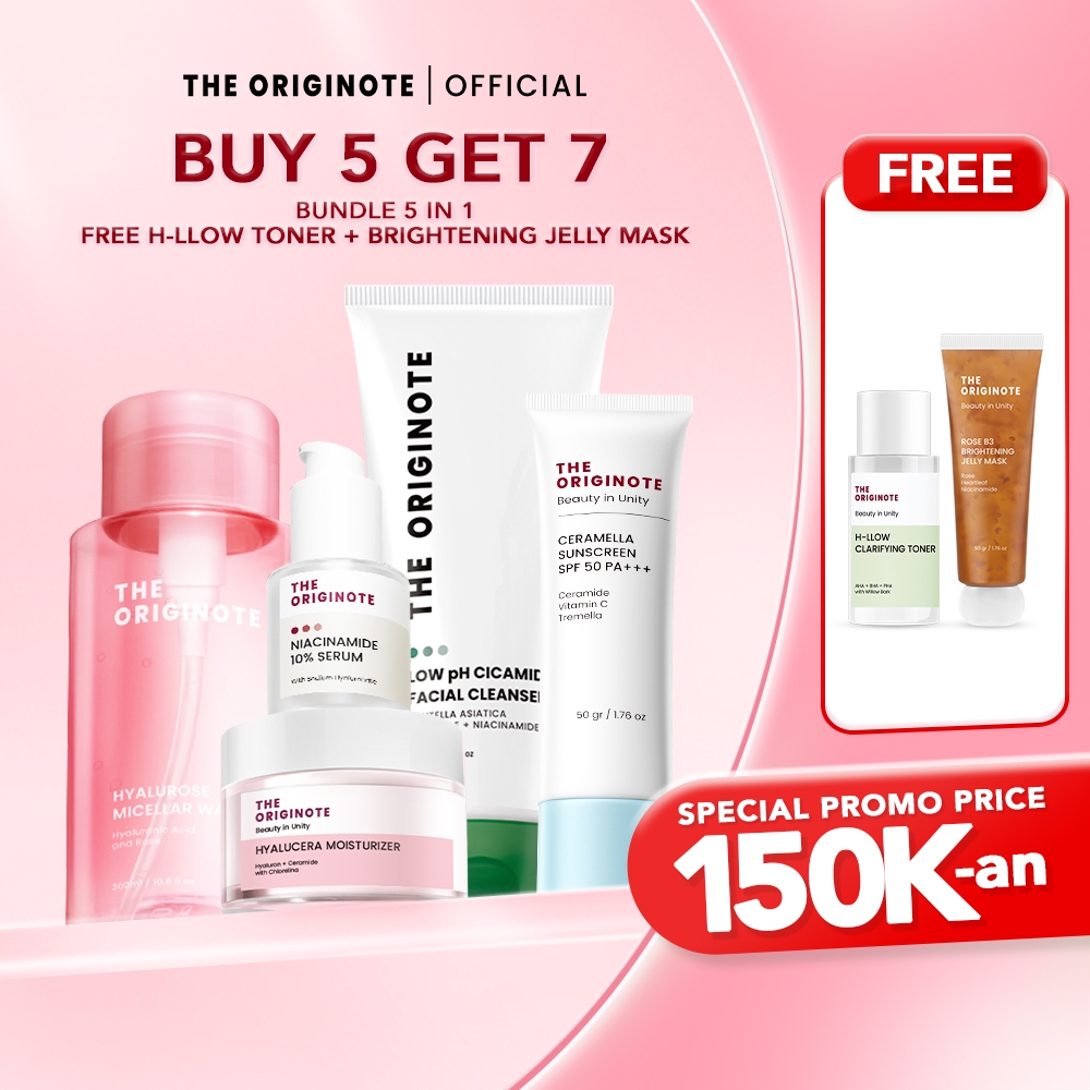 Jual [B5G7] The Originote Special Bundle 5in1 | Skincare Set Micellar ...