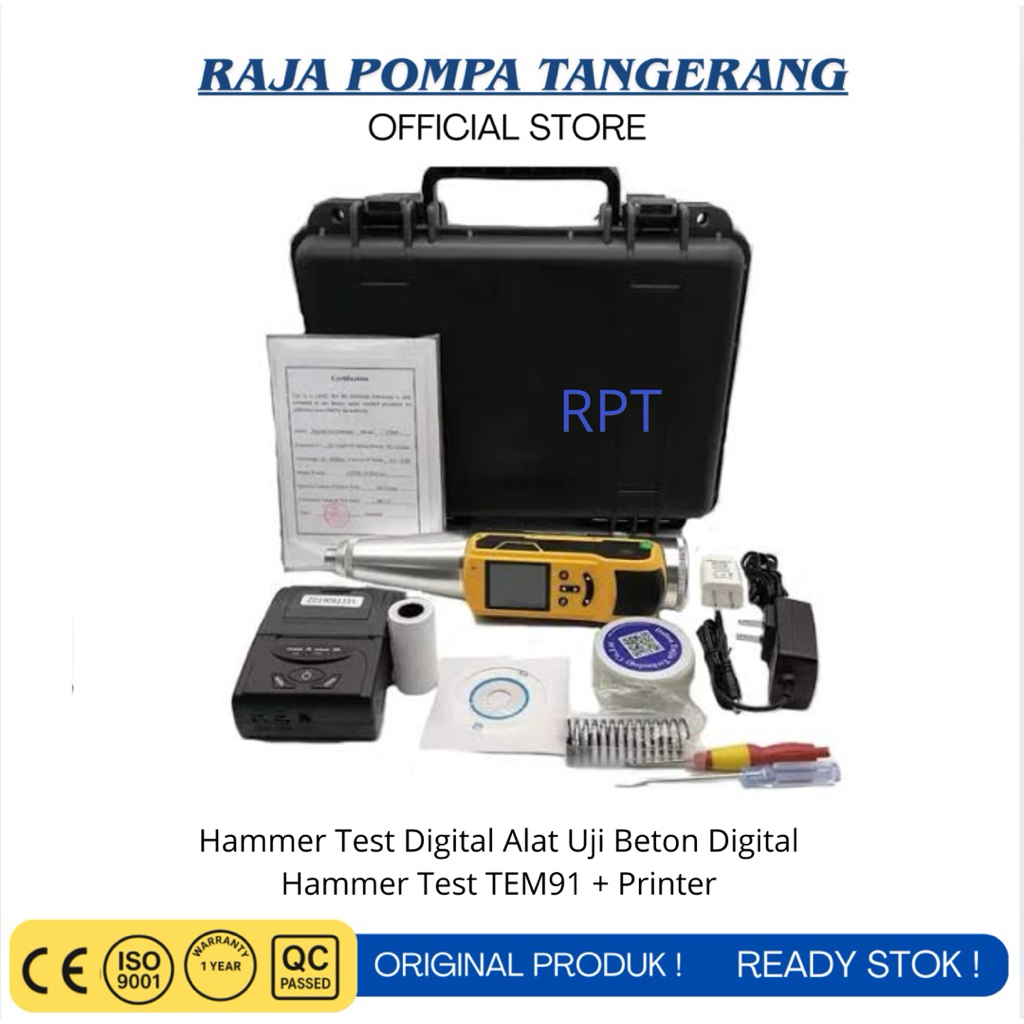 Jual Hammer Test Digital Alat Uji Beton Digital Hammer Test TEM91 ...