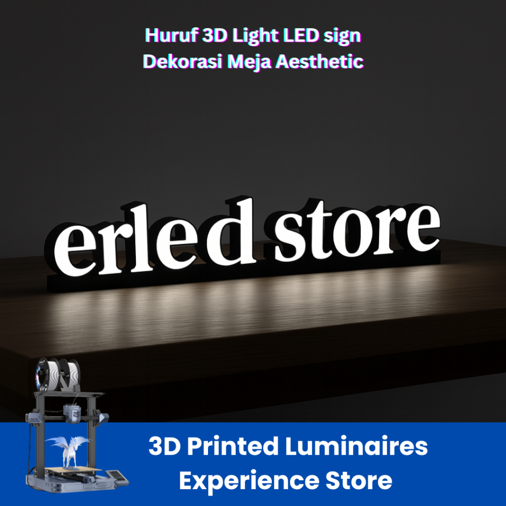 Jual Huruf 3D Light LED sign Dekorasi Meja Aesthetic | Shopee Indonesia