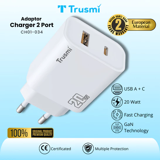 Adaptor (EU) PD20W A+C GaN