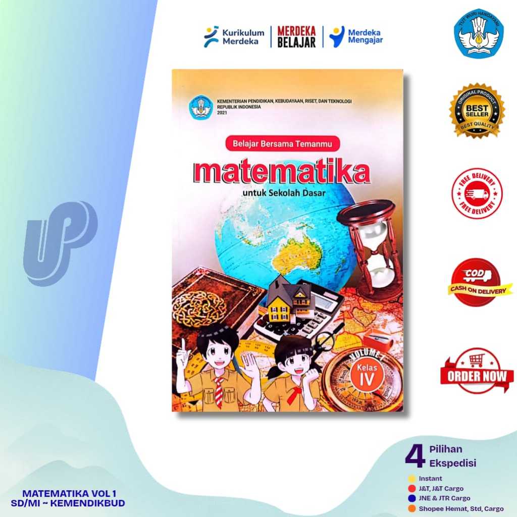Jual BUKU SISWA MATEMATIKA KELAS 4 VOL 1 SD/MI KURIKULUM PENGGERAK ...