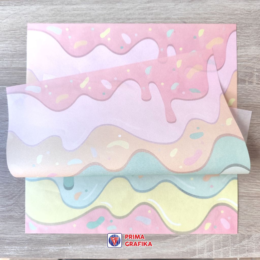 Jual CUSTOM Kertas Roti Foodgrade 20 x 20 cm - Wrap Paper / Kertas ...