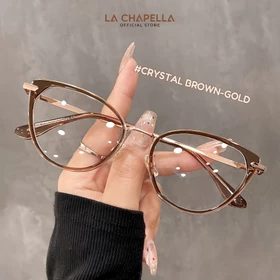 La Chapella Kacamata Minus Cylinder Lensa Photocromic Anti Radiasi Blueray Bahan TR 90 Metal