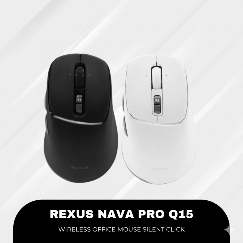 Jual Rexus Nava Pro Q15 Mouse Office Wireless Silent Click Ergonomic ...