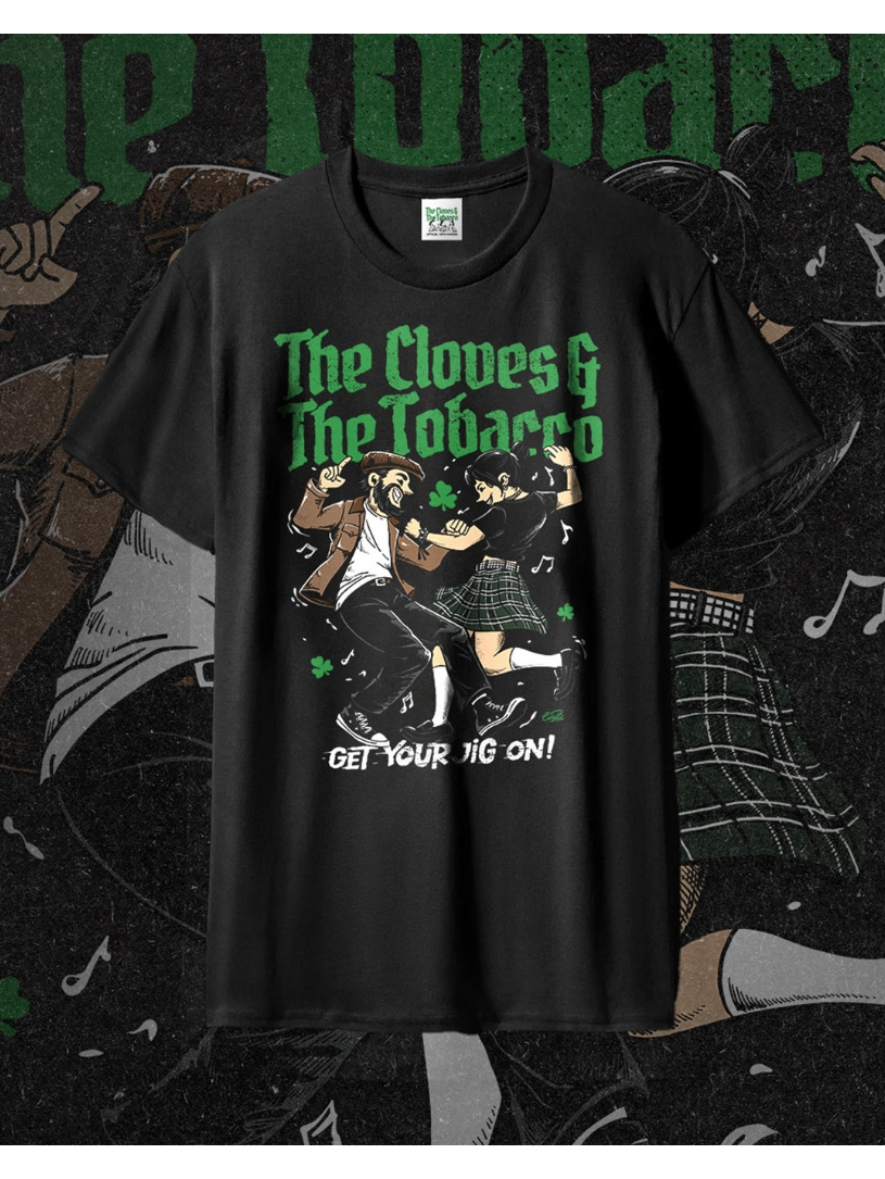 tobacco band shirt Country Large Elevate your music Vintage Black Tobacco Short Sleeve