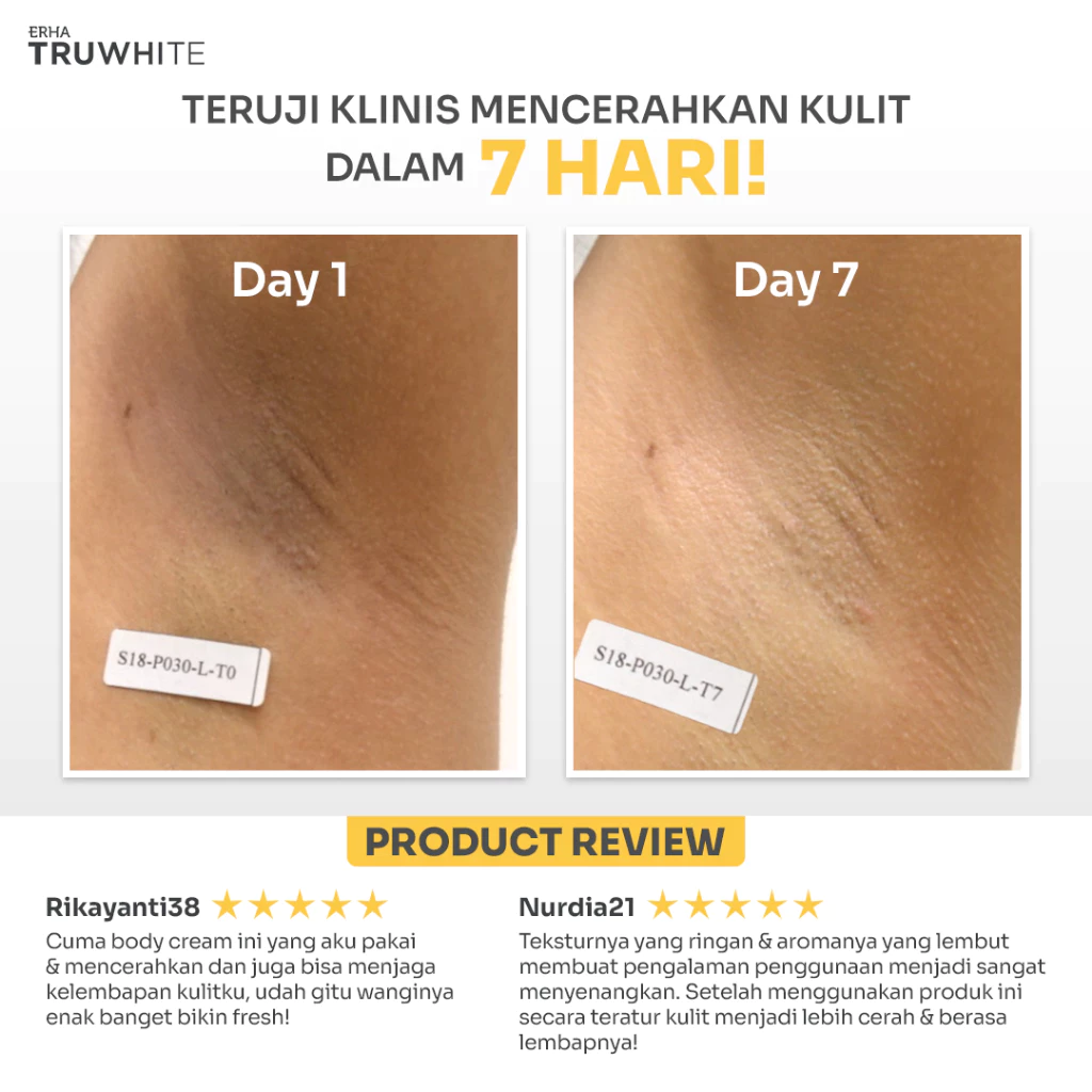Erha Truwhite Niacinamide & Chamomile Extract Body Brightening Cream - foto 1