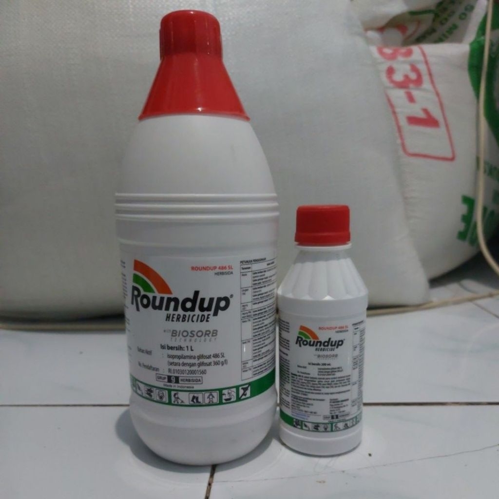 Jual Roundup 486 SL Rondap Herbisida Pembasmi Gulma Rumput Suket ...