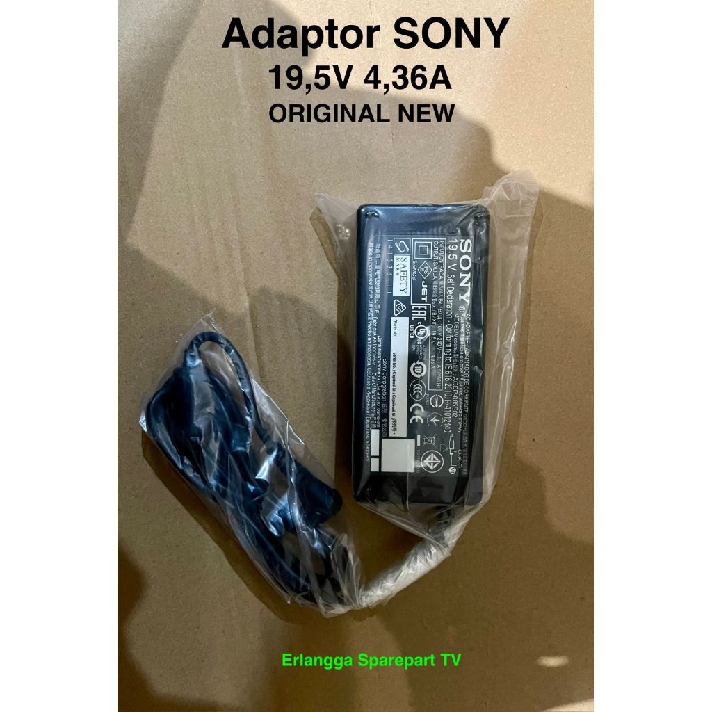 Jual Adaptor TV SONY Original 19.5V 4.36A – Adaptor Power TV LED LCD ...
