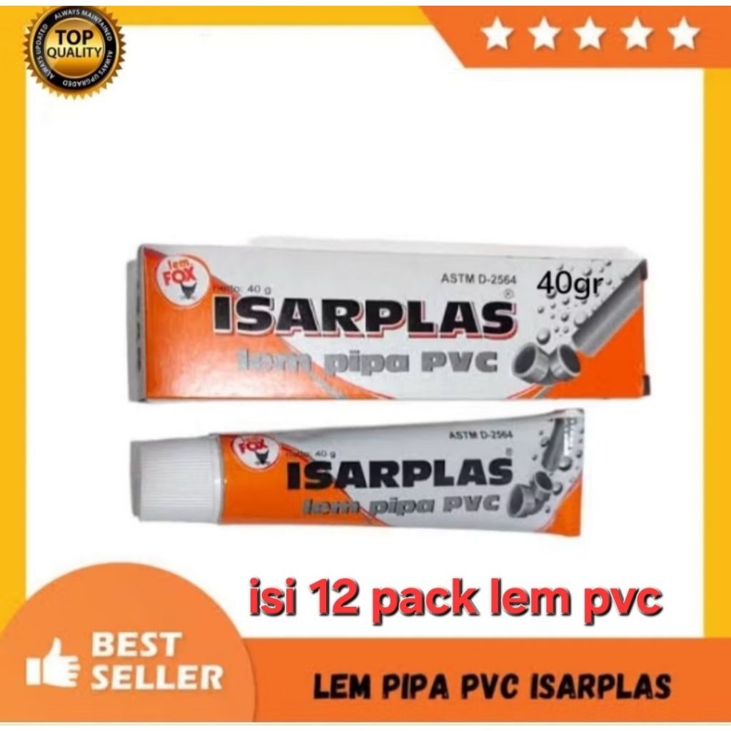 Jual Lem Pipa PVC Isarplas 40gr isi 12 pcs | Shopee Indonesia