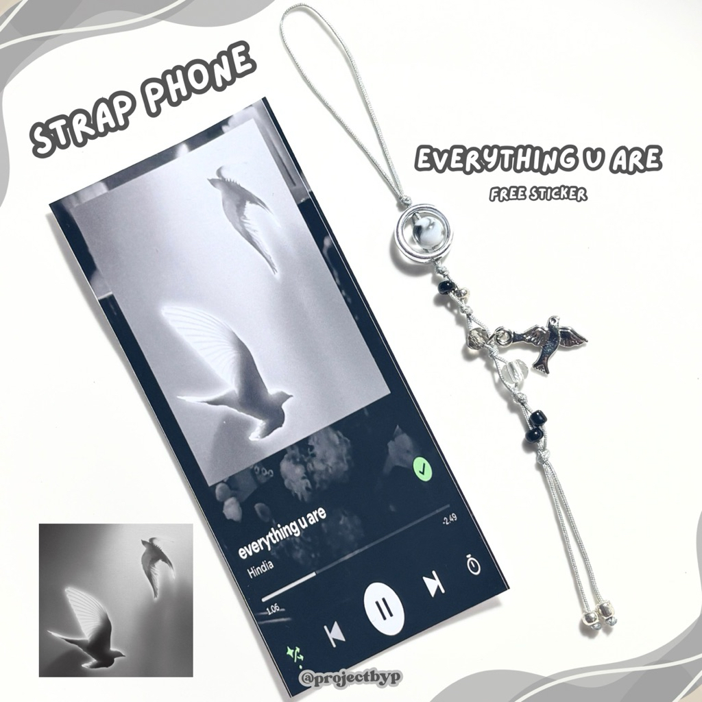 Jual Phone Strap Album Hindia Inspirasi Free Sticker / Strap Phone ...