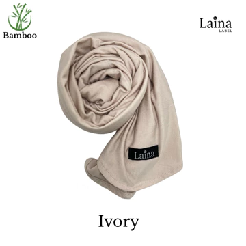 Laina Label Hijab Bergo Instan Bamboo 2in1 With Inner (Zaira Instant) Lembut Adem Mudah Dibentuk