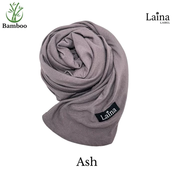 Laina Label Hijab Bergo Instan Bamboo 2in1 With Inner (Zaira Instant) Lembut Adem Mudah Dibentuk