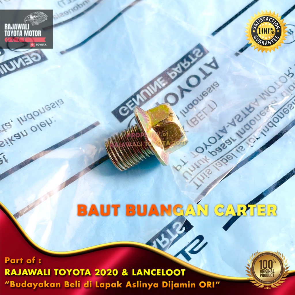 Jual Baut Nut Carter Pembuangan Oli Avanza, Xenia, Kijang 5K 7K ...
