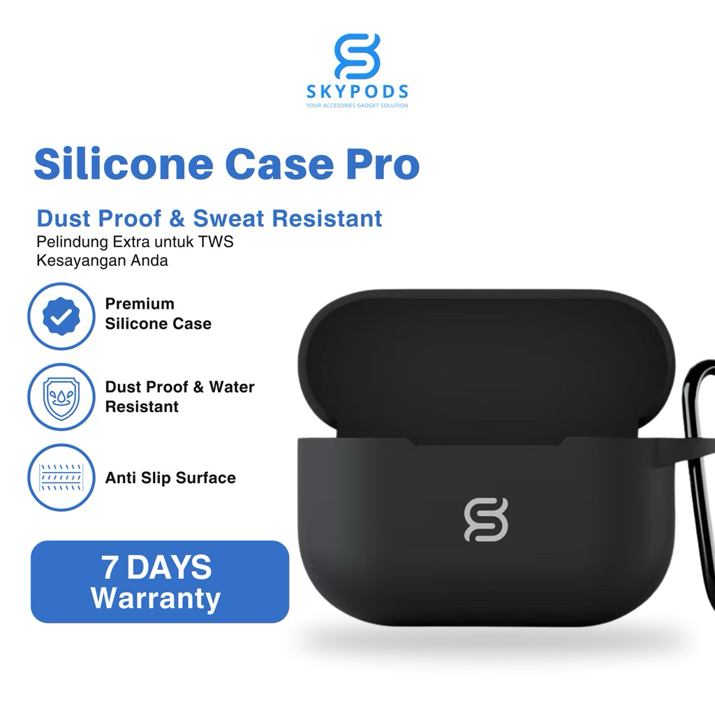 Jual Silicone Case TWS Pro ( Silicon Softcase + Free Hook ) | Shopee ...