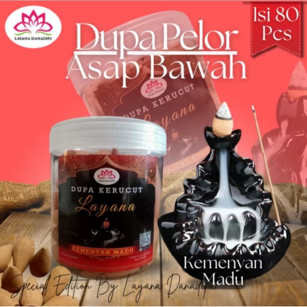 Jual Dupa Bukhur Wangi Kerucut Pelor Asap Bawah Aroma Kemenyan Madu 210 ...