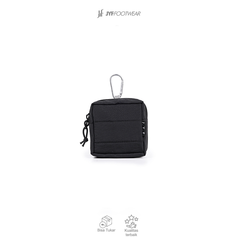 Jual JYF - Mini Pouch Travel Multifungsi Carabiner Tas Kecil Black ...