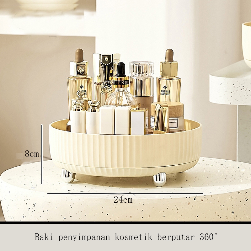Jual Rak Kosmetik 24cm putar 360 derajat aesthetic - tempat make up ...