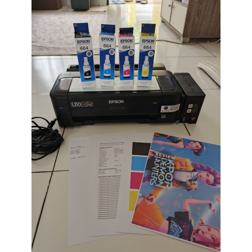 Jual Printer Epson L110 bekas / second normal full nozzle | Shopee ...