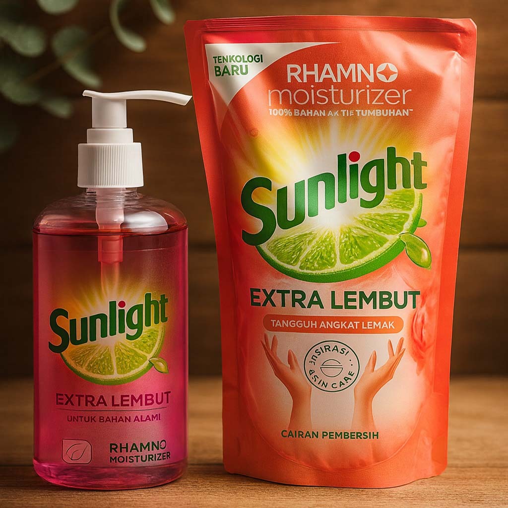 Jual 1 Pcs Sunlight Extra Lembut 650ml Free 1 Botol Refill | Shopee ...