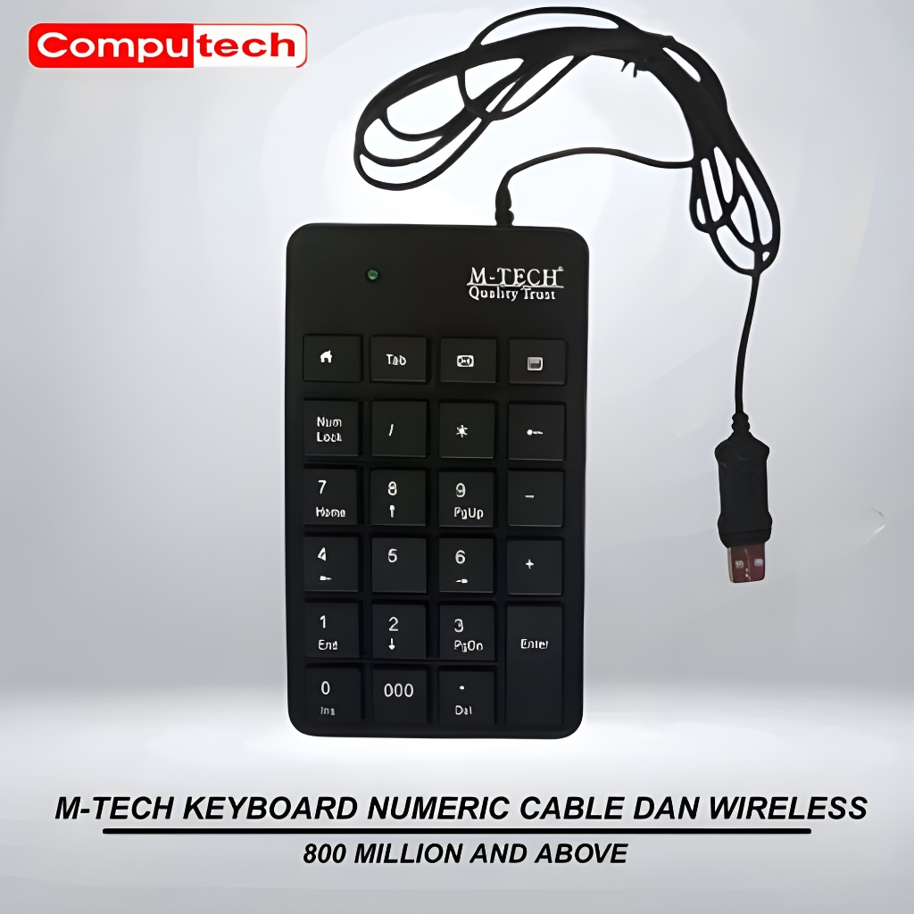 Jual M-TECH Keyboard Numeric USB Cable | Shopee Indonesia