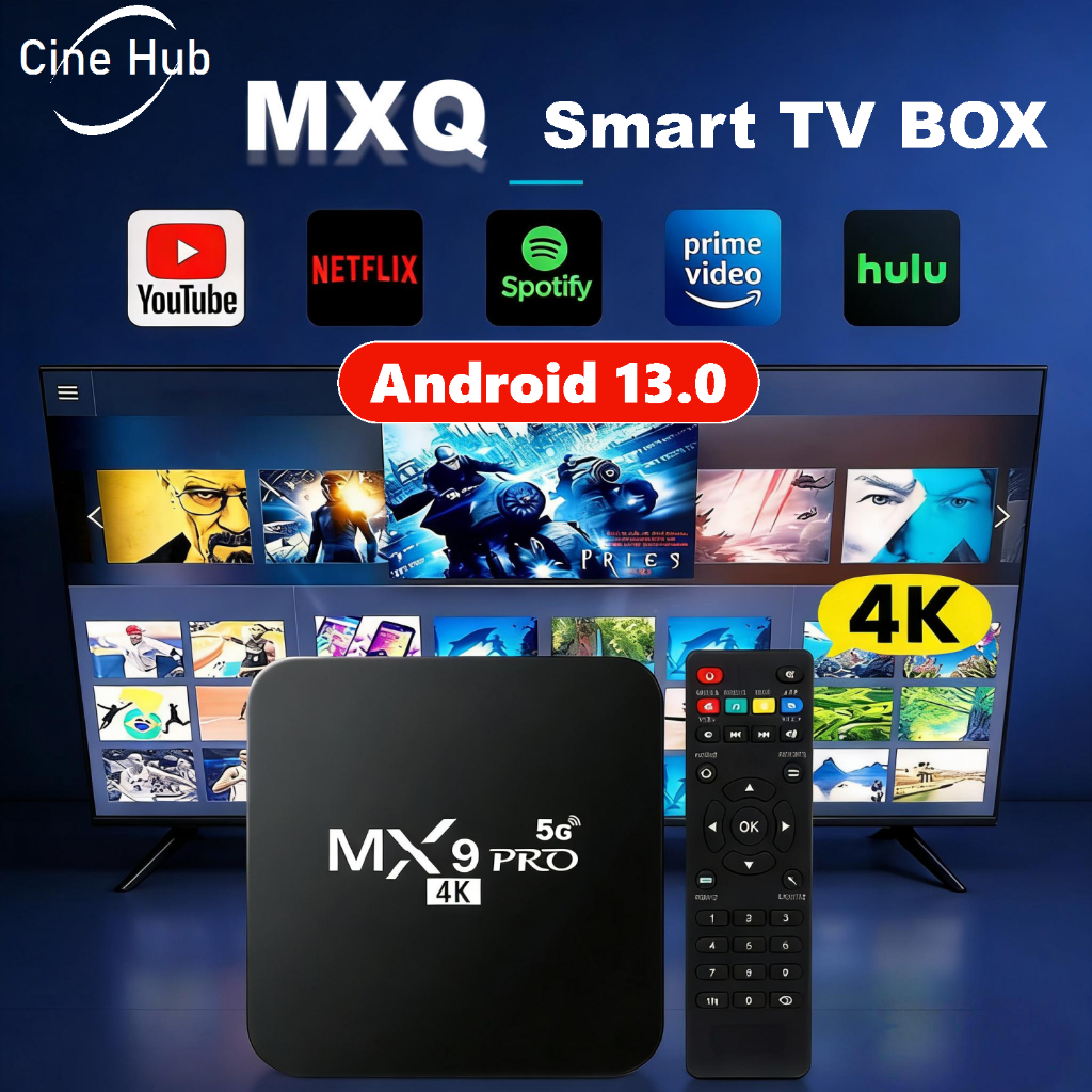 Jual Latest MX9 Pro Android TV Box Android 13. Dual WIFI 4K HD Smart TV ...