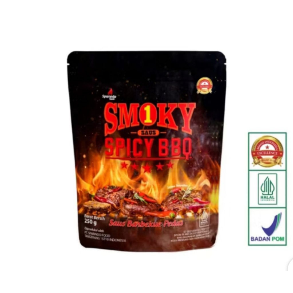 Jual SMOKY1 SPICY BBQ 250 GR RASA PEDAS SMOKY | Shopee Indonesia