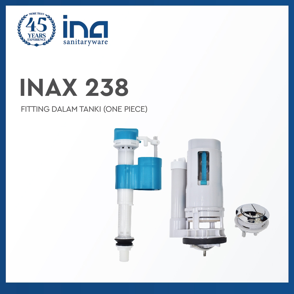 Jual INA Pelampung Kloset Duduk Single Flush Satu Tombol - INAX 238 ...