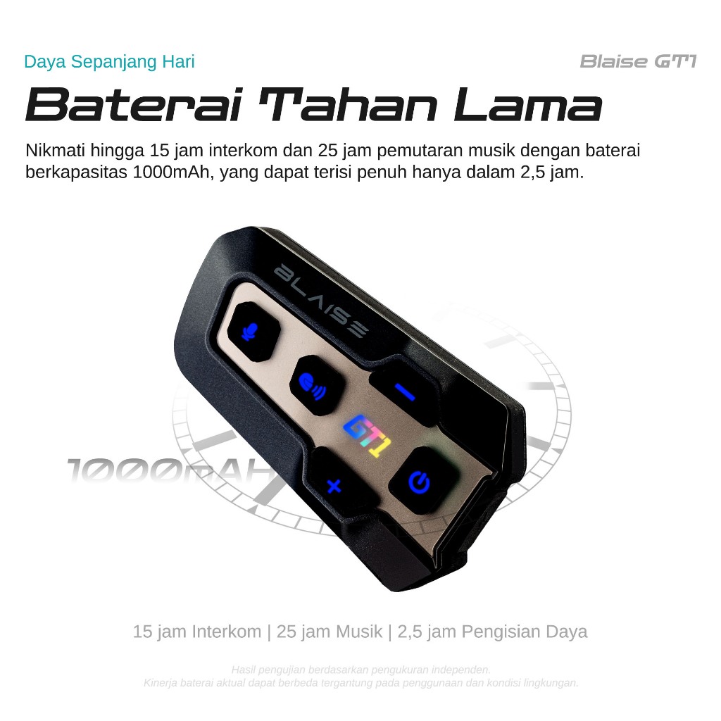 Jual BLAISE GT1 Intercom Helm Waterproof Musik Sharing Interkom Mic ...