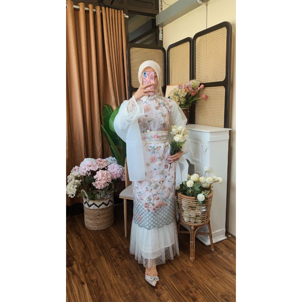 Jual Beachylooks Dress Raya Diana Gaun Brukat Lebaran Gamis Brukat Idul ...