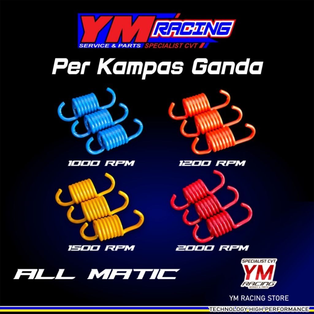 Jual PER CENTRI RACING 1000 1200 1500 2000 RPM ISI 3 PCS UNTUK SEGALA ...