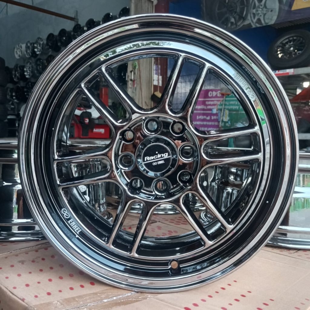 Jual velk enkei RPF BLACK CROOM ring 15 pcd 4×100/114 lebar 7 et 41 ...