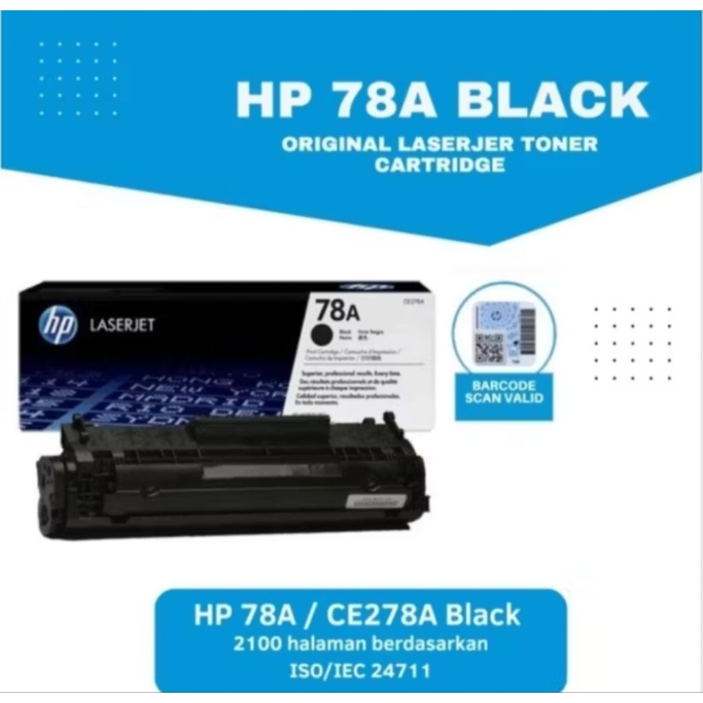 Jual Toner Hp Catridge 78A Black CE278A Original | Shopee Indonesia