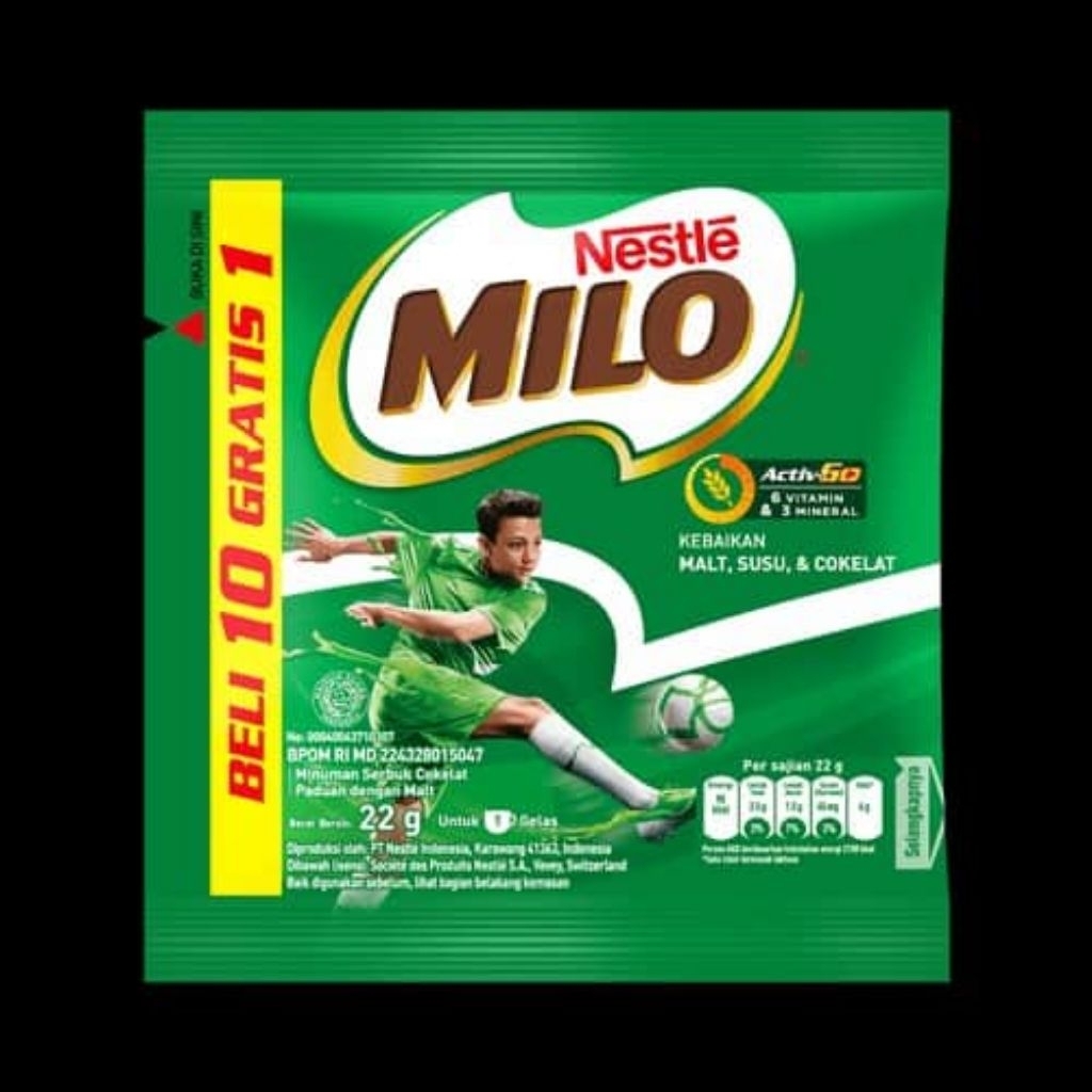 Jual Milo Activ-Go Sachet 22gr(1 ranceng) - Gula Lebih Rendah, Nutrisi ...