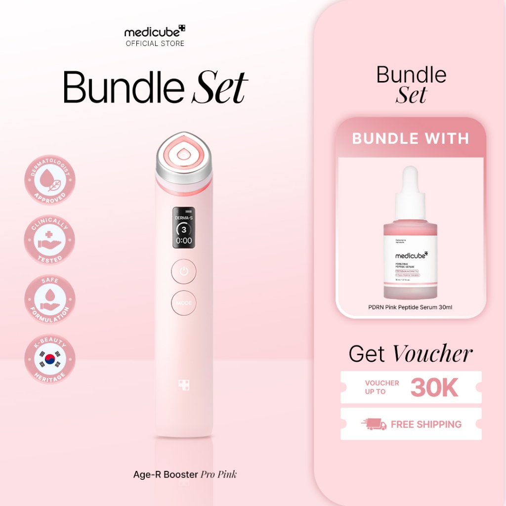 Jual Medicube AGE-R Booster Pro Pink 155g + PDRN Pink Peptide Serum ...