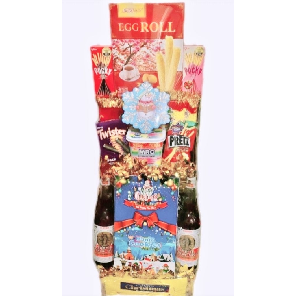 Jual PARCEL NATAL SNACKS SIRUP / HAMPERS Edisi Christmas cocok utk kado ...