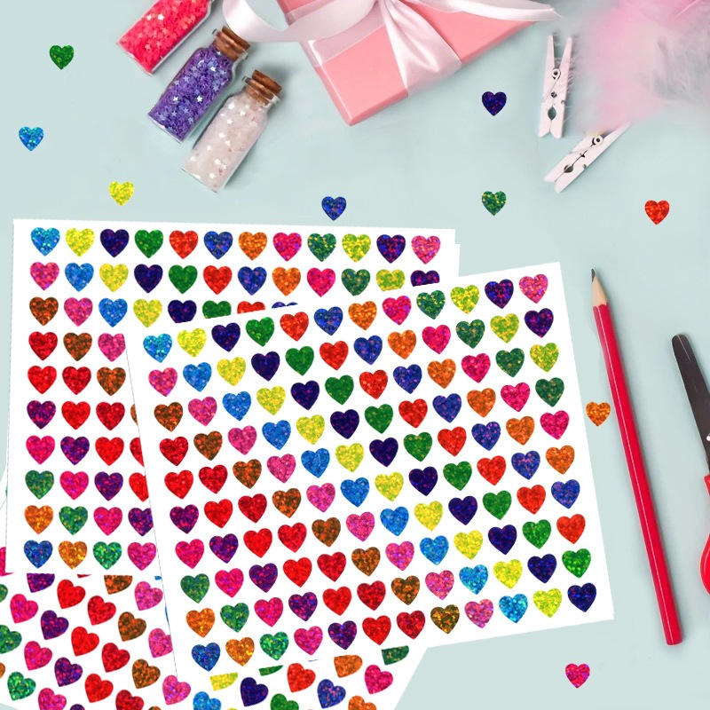 Jual Stiker Glitter Laser Decorative Sticker Hiasan Kado Hampers Amplop ...