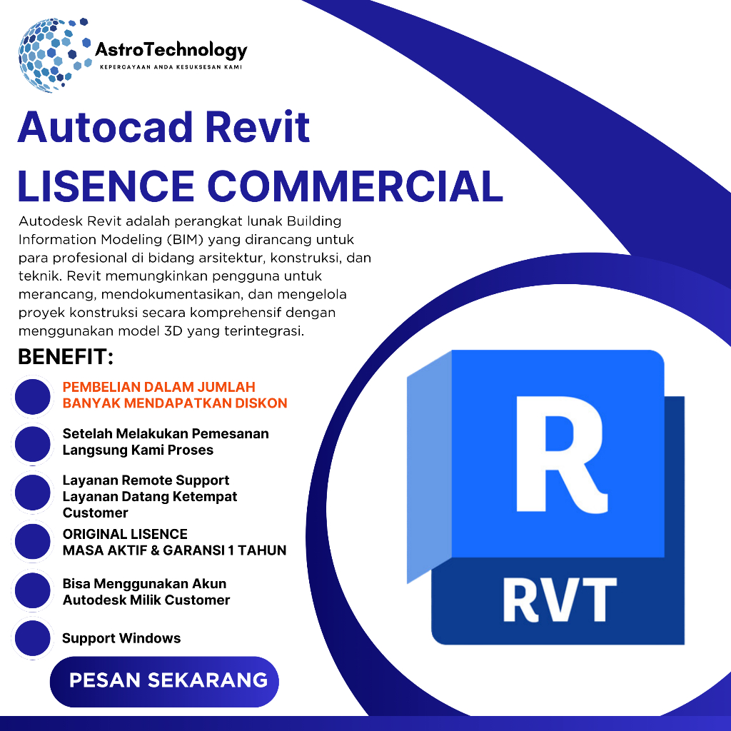 Jual Autodesk Revit 2023-2026 Commercial License – Resmi 1 Tahun ...