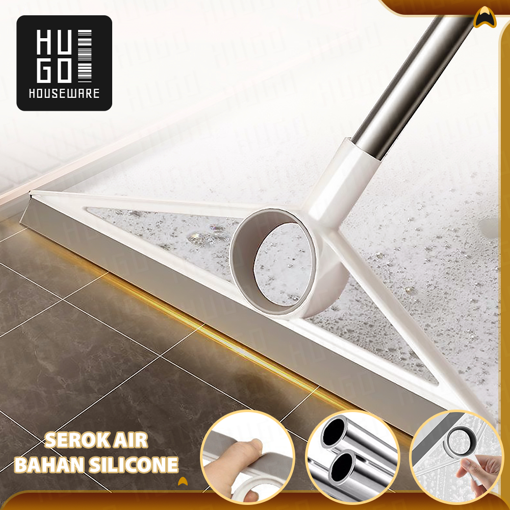 Jual Hugo Houseware Sapu Wiper Lantai Karet Silikon Multifungsi 2in1 ...