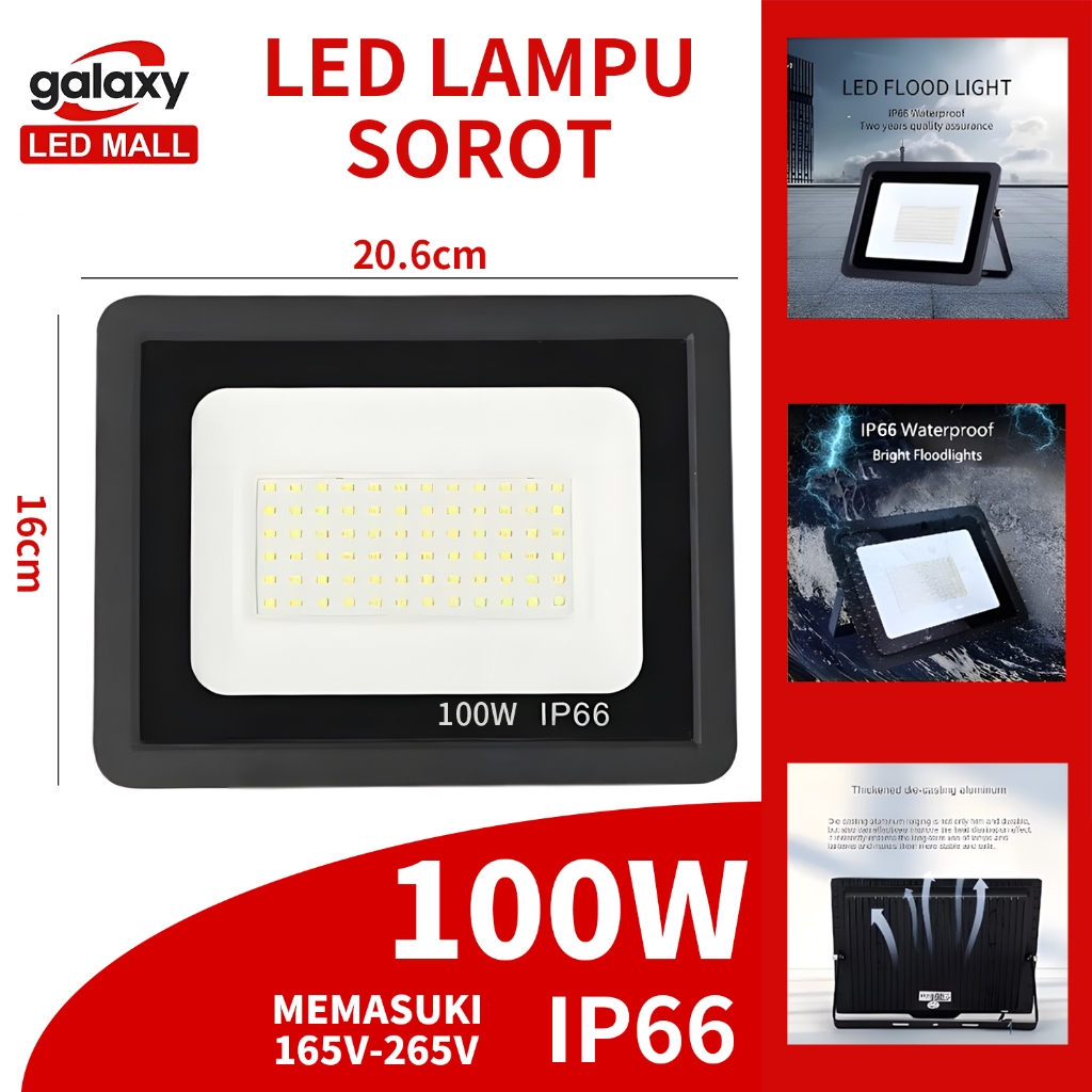 Jual [COD] LAMPU SOROT LED SMD 100W / LAMPU TEMBAK LED SMD / LED SMD ...